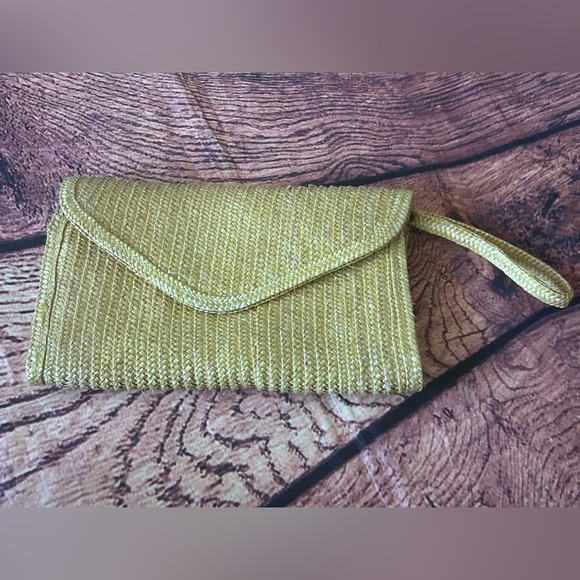 Collectable Vintage‎ Straw Ribbed Clutch - Picture 1 of 11